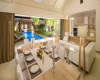 Salon ouvert sur terasse